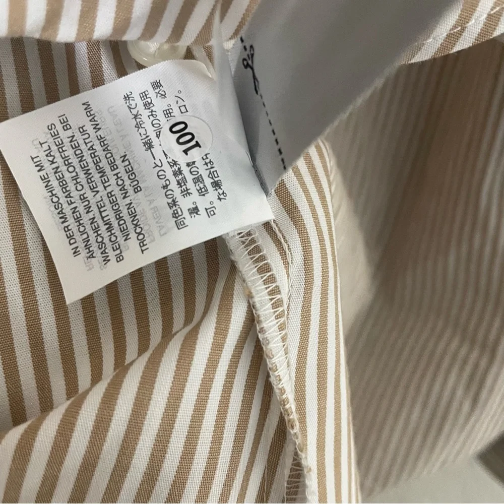 J Crew Cotton Stripe Wrap Top Size S/P - Picture 6 of 8
